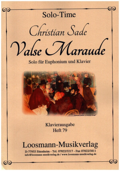 Valse Maraude für Euphonium und Klavier
