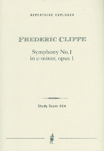 Sinfonie c-Moll Nr.1 für Orchester Studienpartitur