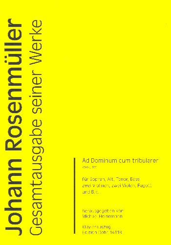 Ad Dominum cum tribularer RWV.E120 für Sopran, Alt, Tenor, Bass, 2 Violen, Fagott und Bc