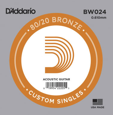 Einzelsaite D´Addario BW024 80/20 Bronze