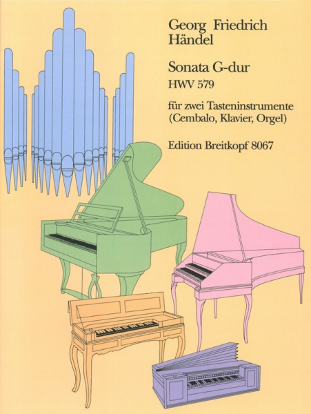 Sonate G-Dur HWV579 für 2 Tasteninstrumente (Cembalo, Klavier, Orgel)