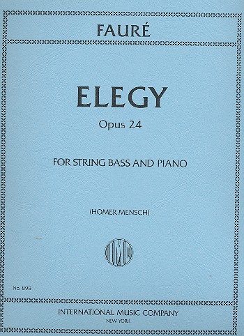 Elegy op.24 for string bass and piano