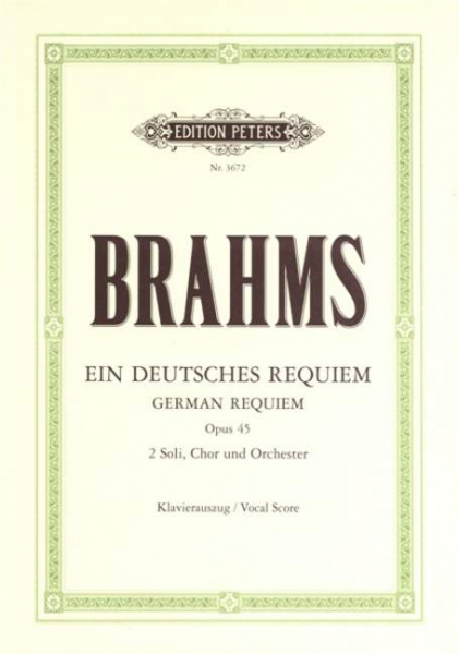 Klavierauszug Ein deutsches Requiem op. 45