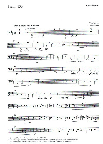 Psalm 150 für gem Chor, Streicher und Orgel