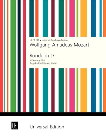 Rondo D-Dur KVAnh.184 für Flöte und Klavier
