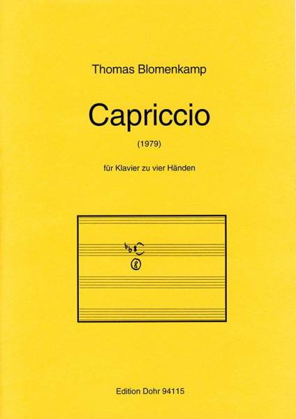 Capriccio für Klavier zu 4 Händen Spielpartitur
