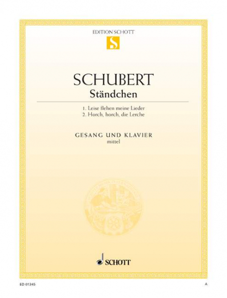Ständchen D 957/4 / D 889 für mittlere Singstimme und Klavier