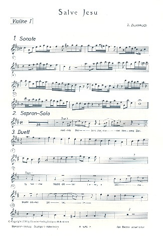 Salve Jesu patris gnate unigenite BuxWV94 für 2 Soprane, 2 Violinen