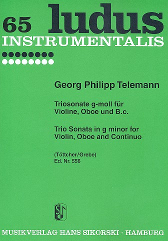 Triosonate g-Moll für Violine, Oboe und Bc Stimmen