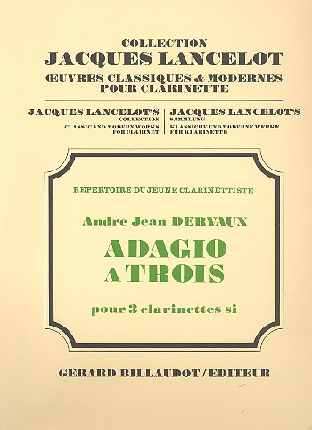 Adagio a trois pour 3 clarinettes en sib