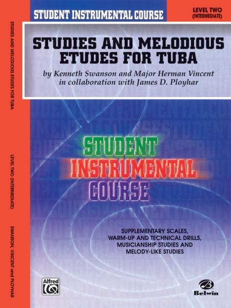 Studies and melodious etudes level 2 for tuba
