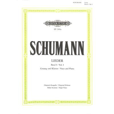 Liedersammelband Schumann Lieder Band 1 hoch