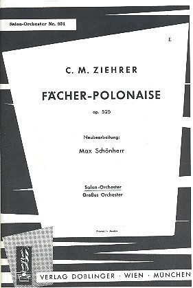 Fächer-Polonaise op.525: für Salonorchester