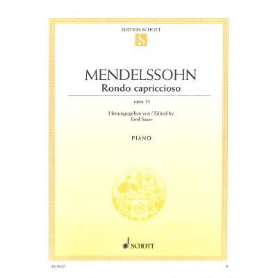 Einzelausgabe für Klavier Rondo capriccioso