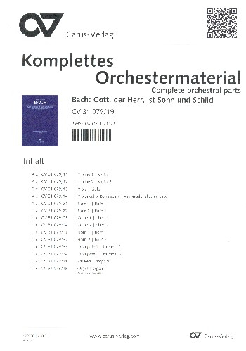 Gott der Herr ist Sonn und Schild Kantate Nr.79 BWV79