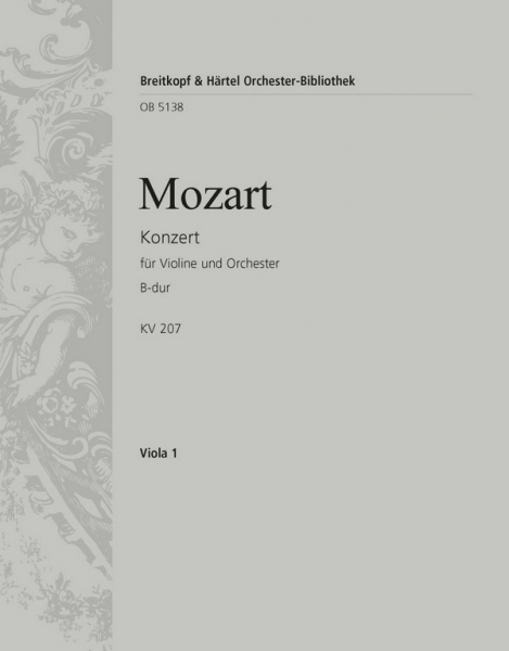 Konzert B-Dur Nr.1 KV207 für Violine und Orchester
