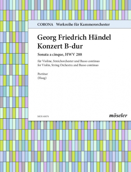 Konzert B-Dur für Violine und Streichorchester