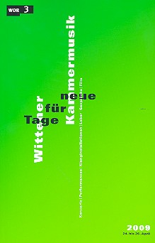 Wittener Tage für Kammermusik 2009 Programmbuch