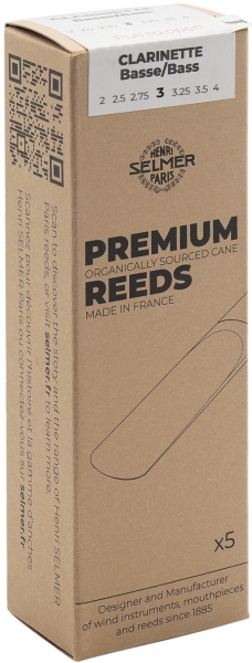 B-Bass-Klarinetten-Blätter Selmer Premium 3,0
