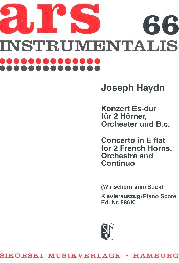 Konzert Es-Dur für 2 Hörner, Orchester und Bc für 2 Hörner