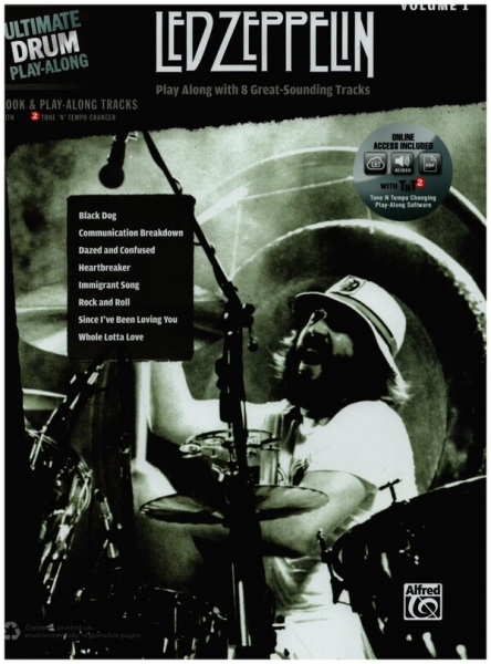 Led Zeppelin (+Online Audio): for drum set ultimate drum playalong vol.1