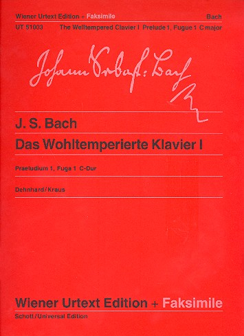 Spielstücke für Klavier Präludium + Fuge 1 C-Dur BMV 846