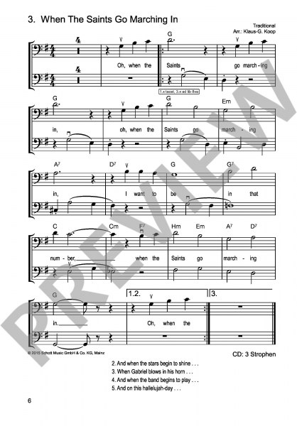 Spielband Cello Die schönsten Spirituals und Gospels