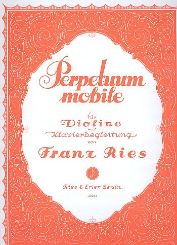 Perpetuum mobile für Violine und Klavier
