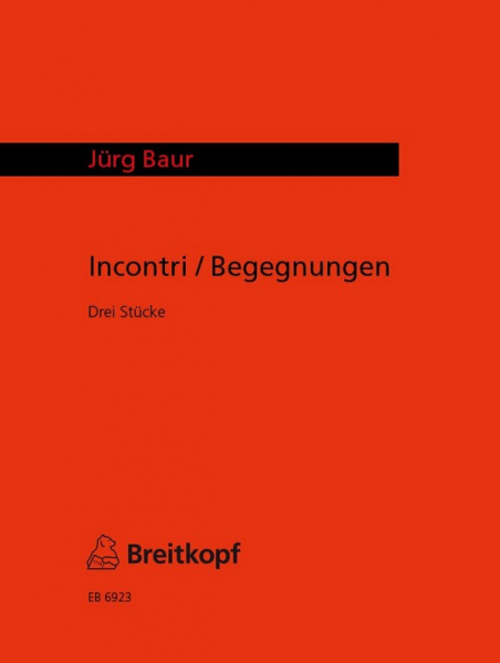 Incontri - 3 Stücke für Altblockflöte und Klavier