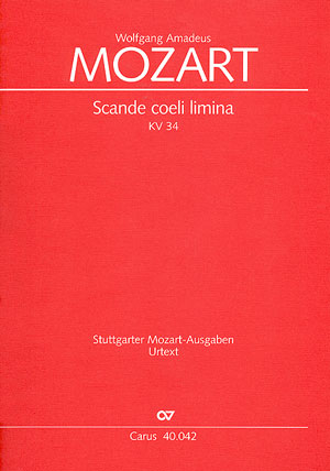 Scande coeli limina KV34 Offertorium für Solo, gem Chor und Orchester