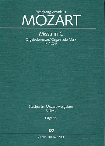 Missa C-Dur KV259 für Soli, gem Chor und Orchester