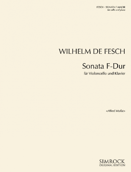 Sonate F-Dur für Violoncello und Klavier