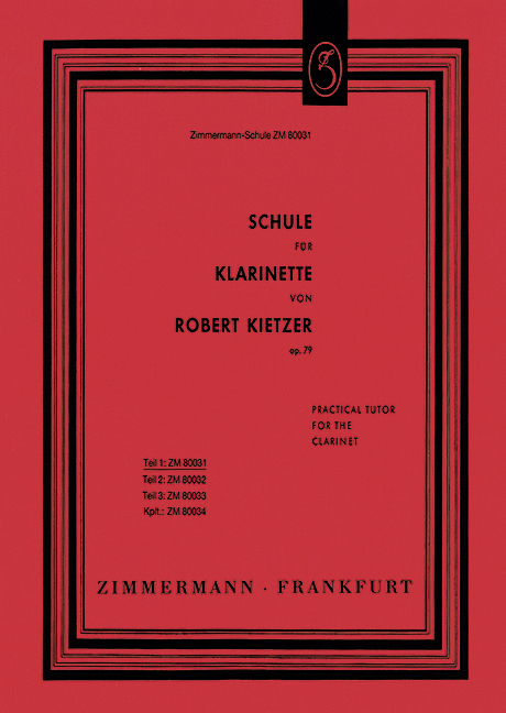 Zimmermann Schule Für Klarinette 1, Fachbücher Von Robert Kietzer - Bild 2