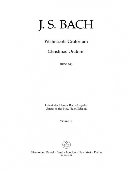 Weihnachtsoratorium BWV248 für Soli, Chor und Orchester