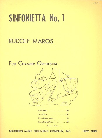 Sinfonietta no.1 for 2 recorders (flutes), 2 trumpets, percussion, 2 violins, cello
