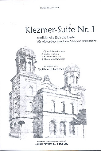Klezmer-Suite Nr. 1 (+CD) für Akkordeon und Melodieninstrument