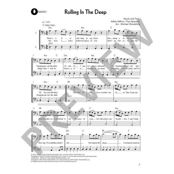 Spielband für Cello Pop for Cello 1