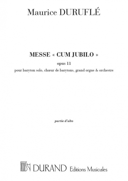 Messe cum jubilo op.11 pour baryton(s), orgue et quintette à cordes