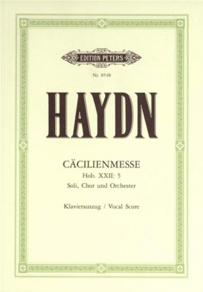 Klavierauszug Missa Sanctä Cäcilie Hob 22/5