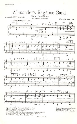 Alexander&#039;s Ragtime Band: für Salonorchester