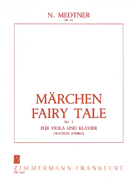 Märchen op.51,3 für Viola und Klavier