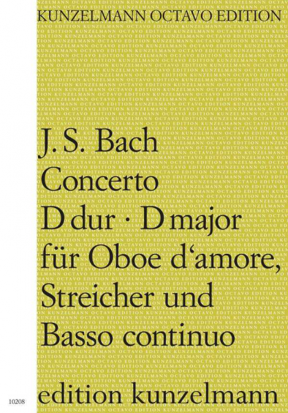Konzert D-Dur für Oboe d'amore, Streicher und Bc