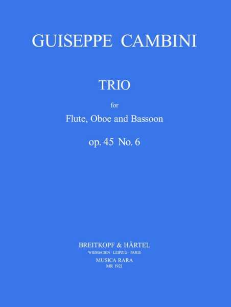 Trio op.45 Nr.6 für Flöte, Oboe und Fagott