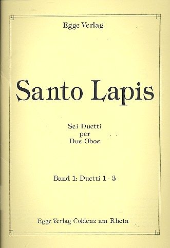 6 Duetti Band 1 (Nr.1-3) für 2 Oboen
