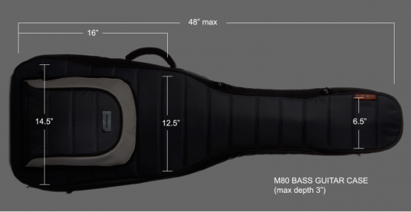 Gig Bag MONO Cases M80-EB-BLK Bass - Black