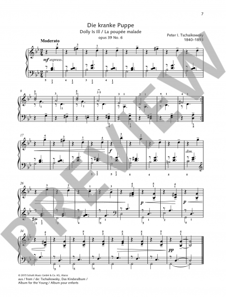 Sammelband für Klavier Leichte Klaviermusik der Romantik