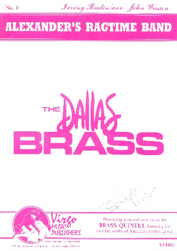 Alexander's Ragtime Band for 5-6 brass instruments (percussion ad lib)