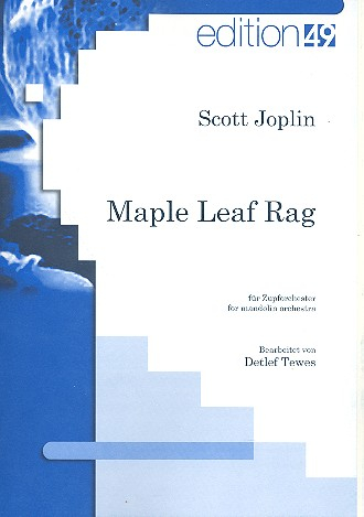 Maple Leaf Rag für Zupforchester Partitur und Stimmen (1-1-1-1-1)