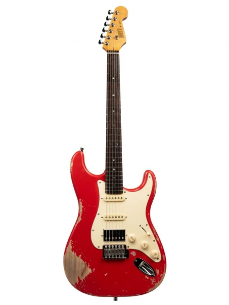 E- Gitarre Henry&#039;s Snake ST-1 Relic Cobra-Red RETOURE