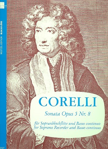Sonate a-Moll op.5,8 für Sopranblockflöte (Violine) und Bc